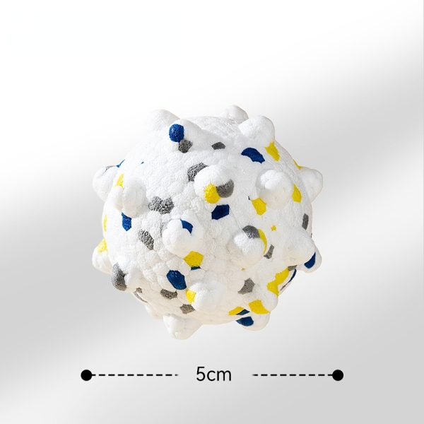 Hund Spielzeug, Hundeball und Dornenbälle aus ETPU, Hohem Rückprall, Leises Spielen, Wasserspielzeug Hund, Zwei Farben, 6,5cm – Bild 4