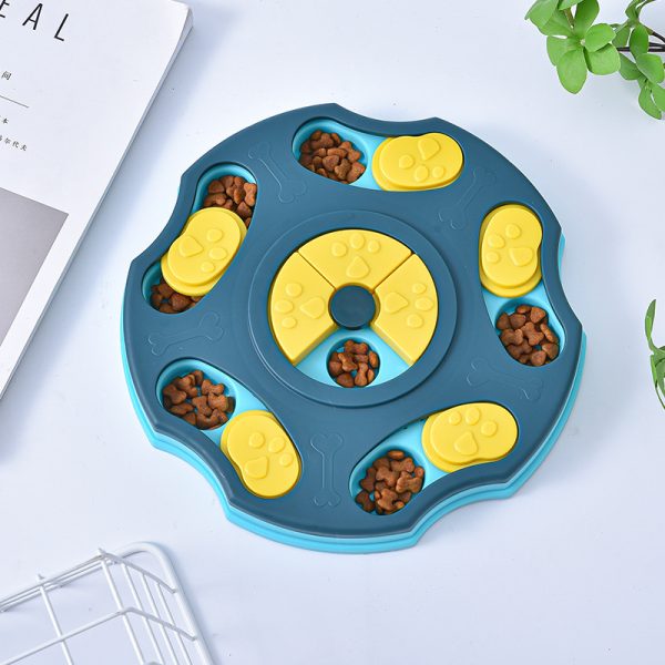 Hundespielzeug Intelligenzspielzeug, 5-Eck-Pentagon Futterspender für langsames Fressen, Aktivitäts-Spielzeug, Blau & Pink – Bild 3