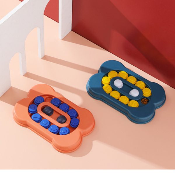 Hunde Intelligenzspielzeug, Hundenapf in Knochenform Futterspielzeug für kleine und mittelgroße Hunde in drei Farben – Bild 6