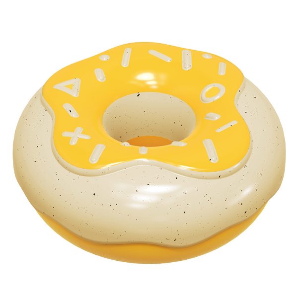 Spielzeug für den Hund, Krapfen, Hundespielzeug Quietschen mit Cremiges Aroma, Wasserspielzeug für aktive Hunde, 11x11x5 cm – Bild 2