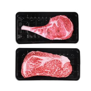 Spielzeug Hund, Simuliertes Tomahawk-Steak & Schneeflocke-Steak aus Oxford-Stoff & PP-Baumwolle, Hundespielzeug Quietsch