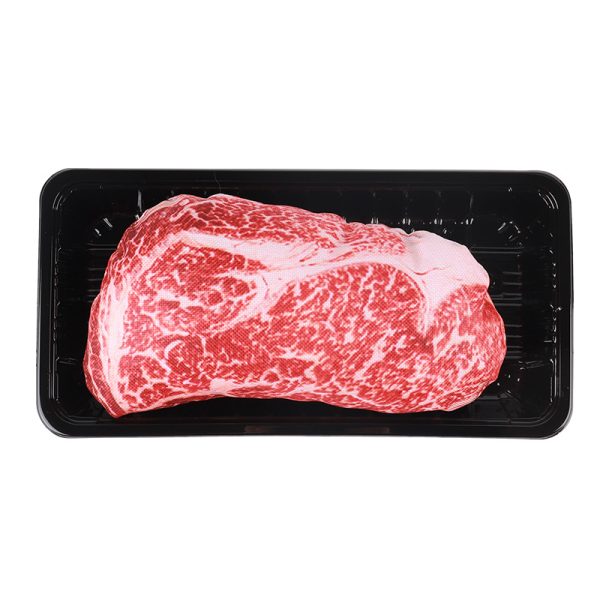 Spielzeug Hund, Simuliertes Tomahawk-Steak & Schneeflocke-Steak aus Oxford-Stoff & PP-Baumwolle, Hundespielzeug Quietsch – Bild 3