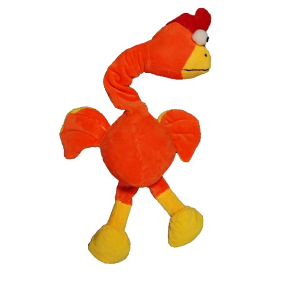 Hund Kuscheltiere, Weiche Kurzer Plüsch Lautgebendes Huhn mit BB-Geräusch, Widerstandsfähig Kauspielzeug, Drei farbige – Bild 4