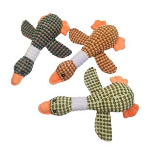 Hund Kuscheltiere, Plüschtier Gans, Interaktiv & Bissfest, Gute Flauschigkeit, Drei Farben, Ideal für Spielen und Wohndeko