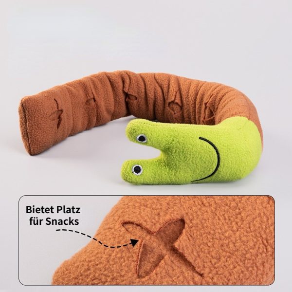 Kuscheltier für Hunde,Faltbares Spielzeug in Schneckenform mit BB-Sound, Interaktives Futterspielzeug für alle Hunde – Bild 5