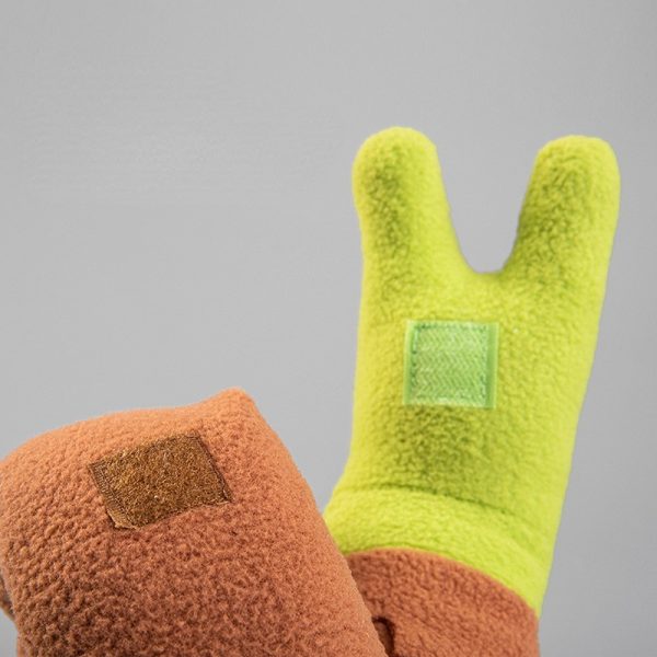 Kuscheltier für Hunde,Faltbares Spielzeug in Schneckenform mit BB-Sound, Interaktives Futterspielzeug für alle Hunde – Bild 3