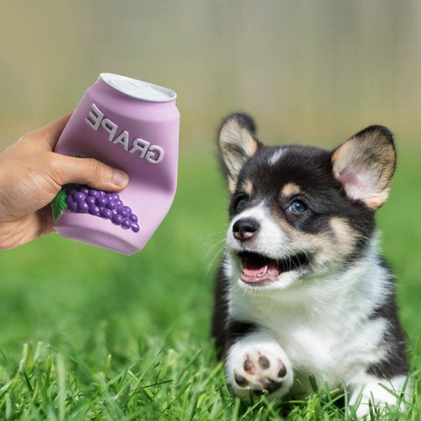 Hundespielzeug Unkaputtbar, Simulations Saftflasche aus Latex mit Fruchtduft & Geräuschfunktion, Spaßbringendes Hundespielzeug – Bild 6