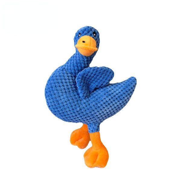 Kuscheltiere für Hunde, Schiefhals-Ente mit Quietscher, Drei Farben, ideal zum Kuscheln, Spielen & Zahnpflege für alle Hunde – Bild 2