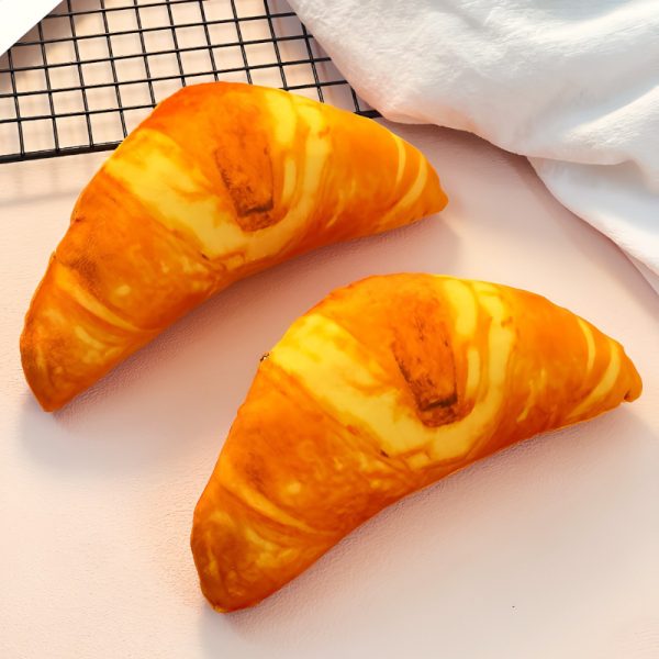 Hund Spielzeug, Plüschspielzeug, Realistische Croissantform Kauspielzeug, Zahnpflege & Selbstbeschäftigung, 19x8x5 cm – Bild 3