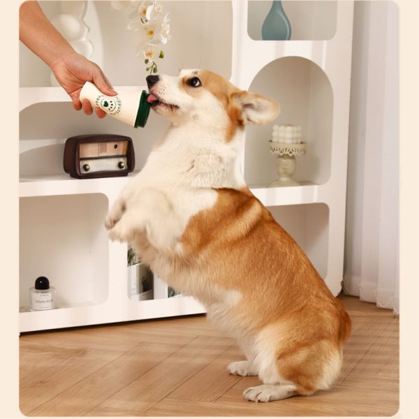 Spielzeug für den Hund, Latex-Kaffeetasse mit BB-Geräusch, Ideal zum Kauen & Spielen, Lustiges Kauspielzeug für kleine Hunde – Bild 3