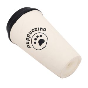 Spielzeug für den Hund, Latex-Kaffeetasse mit BB-Geräusch, Ideal zum Kauen & Spielen, Lustiges Kauspielzeug für kleine Hunde