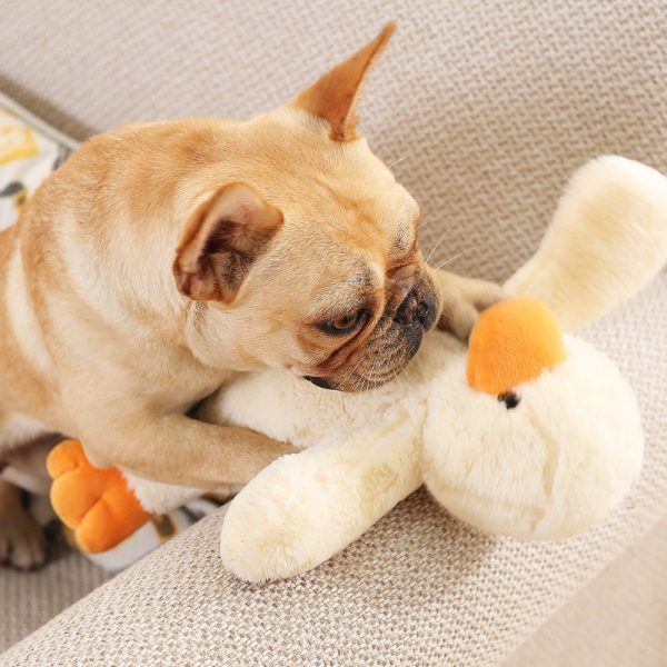 Kuscheltier für Hunde, Kleine Ente mit BB vocalization Hundespielzeug, Groß und Klein, Ideal zum Kauen und Schlafen – Bild 3