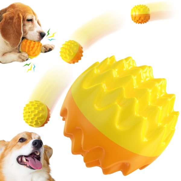 Spielzeug Hund, TRP Hundeball, Hundespielzeug Quietschen, Wasserspielzeug Hund, Bump-Textur für Zahnpflege, Zwei Farben – Bild 4