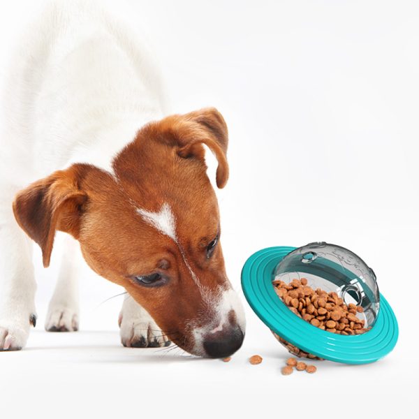 Hunde Intelligenzspielzeug, Hundefrisbee, Futterball Hund, Hundespielzeug für große Hunde, langlebigem Material, Zwei Farben – Bild 4