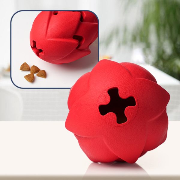 Hunde Intelligenzspielzeug, Gummi Drachenfrucht Futterspielzeug mit Milchduft, Kauspielzeug, Beschäftigungs-Spielzeug für Hunde – Bild 3