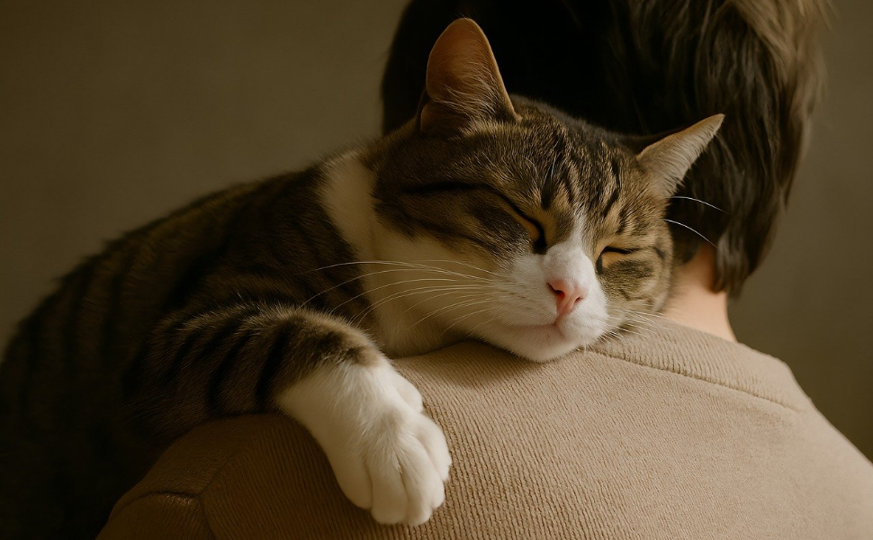 Schlafende Katze - Pawsometime
