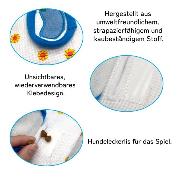 Hunde Intelligenzspielzeug, Interaktives herausziehbarem Papiertuch Schnüffelbox, Beschäftigungsspielzeug für alle Hunde – Bild 3