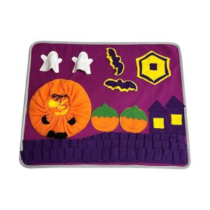 Hunde Intelligenzspielzeug, Schnüffelmatte für Hunde mit Halloween-Thema, Futterspielzeug zur Förderung der Schnüffelfähigkeit