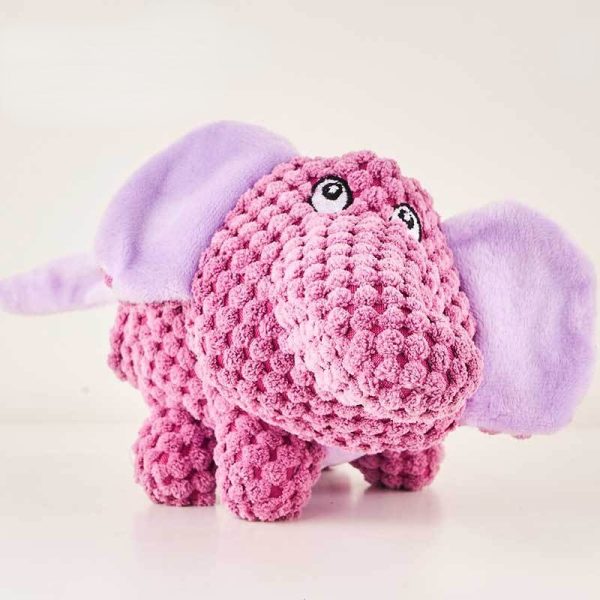 Hund Kuscheltiere, Drei Krummhalsige Stofftiere, Hundespielzeug Quietschen, Kauspielzeuge für Hunde, Waschbar, 3er-Set – Bild 3