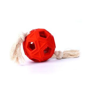 Hund Spielzeug, Hundeball, Gummibälle mit Hohlform und Bissseil, kauspielzeug für hunde & Spielzeug für drinnen und draußen