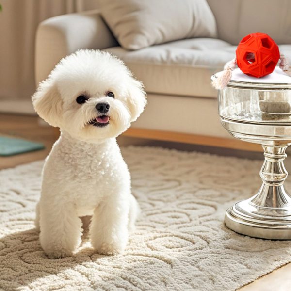 Hund Spielzeug, Hundeball, Gummibälle mit Hohlform und Bissseil, kauspielzeug für hunde & Spielzeug für drinnen und draußen – Bild 5