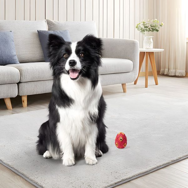 Hunde Intelligenzspielzeug, Rot Hohle Eier, Hundespielzeug Robust, Kauspielzeug Hund, Interaktives Ballwurfspiel mit Hunden – Bild 3