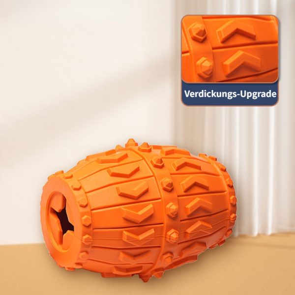 Unkaputtbares Hundespielzeug, Orange Weinfässer aus Gummi, hunde intelligenzspielzeug, Slow Food Interaktives Spielzeug – Bild 3