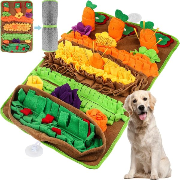 Hunde Intelligenzspielzeug, Schnüffelmatte Hund mit BB-Sound, Satte Farben, Slow Food-Trainingsspielzeug, hält Hunde gesund – Bild 2