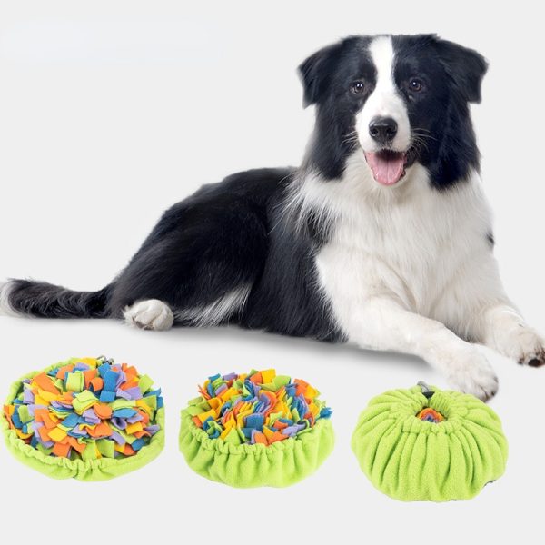Hunde Intelligenzspielzeug, Regenbogenfarben Schnüffelbeutel, Multifunktionale Hundeschnüffelmatte, langsamer Futternapf – Bild 5