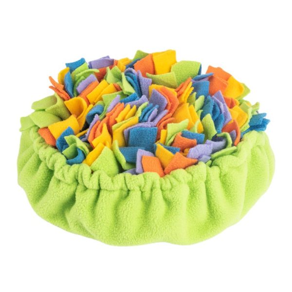Hunde Intelligenzspielzeug, Regenbogenfarben Schnüffelbeutel, Multifunktionale Hundeschnüffelmatte, langsamer Futternapf