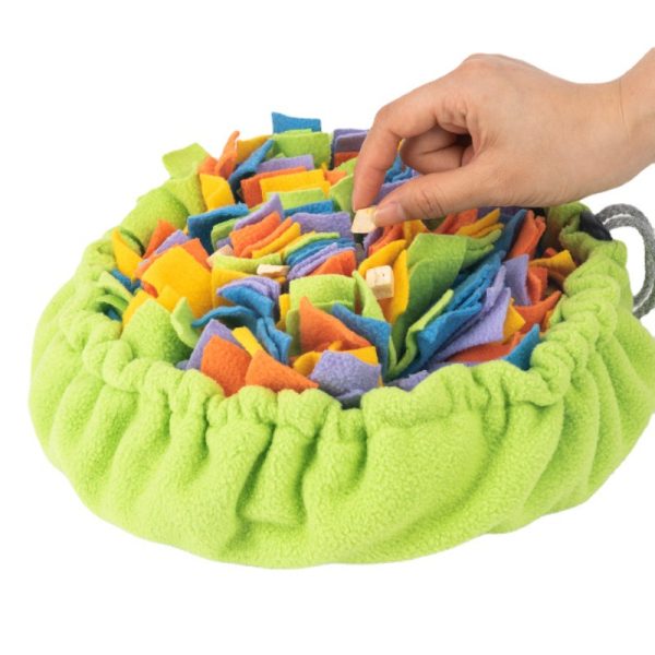Hunde Intelligenzspielzeug, Regenbogenfarben Schnüffelbeutel, Multifunktionale Hundeschnüffelmatte, langsamer Futternapf – Bild 3