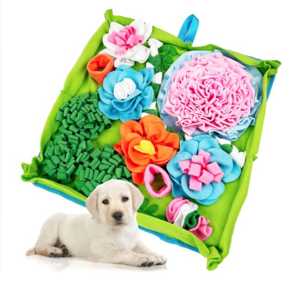 Hunde Intelligenzspielzeug, Interaktives Garten-Thema Schnüffelmatte Spielzeug für Hunde, Komplexe & Spielspaß Blumenstruktur – Bild 2
