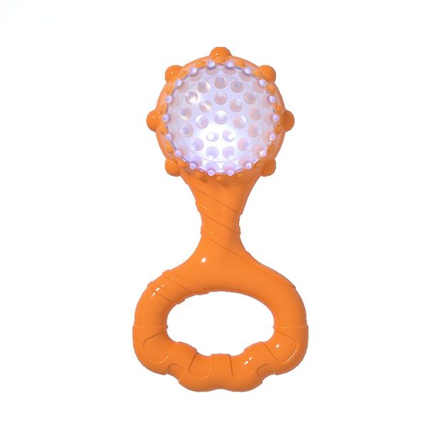 Hundespielzeug Unkaputtbar, blau oder orange TRP-Handzugring, Ton & Licht, Robust und langlebig, Geeignet für verspielte Hunde – Bild 3
