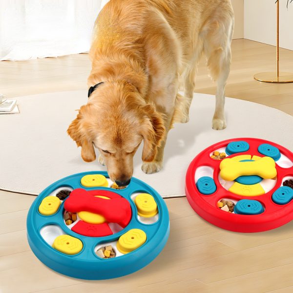 Hunde Intelligenzspielzeug, Langsame Fütterungsroulette mit 8 Futterlöchern, für Energieverbrauch, Drei Farben – Bild 7