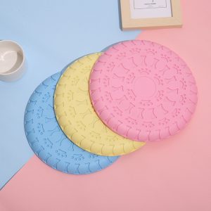 Hund Spielzeug, Hundefrisbee aus weichem Material, farbenfroher, Multifunktional Wasserspielzeug Hund, Drei Farben