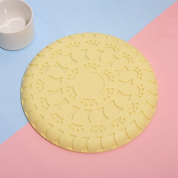 Hund Spielzeug, Hundefrisbee aus weichem Material, farbenfroher, Multifunktional Wasserspielzeug Hund, Drei Farben – Bild 3