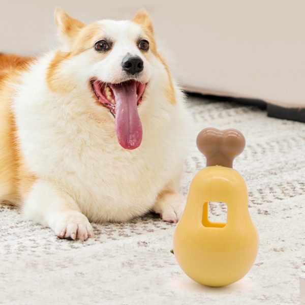 Hunde Intelligenzspielzeug, Schaukelndes Hühnerbein-Spielzeug, Futterspielzeug für Hunde zum Spielen und Lernen – Bild 5