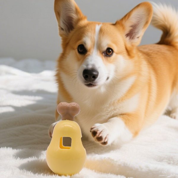 Hunde Intelligenzspielzeug, Schaukelndes Hühnerbein-Spielzeug, Futterspielzeug für Hunde zum Spielen und Lernen – Bild 4