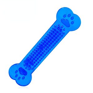 Hundespielzeug Unkaputtbar, PVC Transparentes Knochen-Spielzeug, Kauspielzeug Hund, Flexible Beißbeständigkeit, Vier Farben