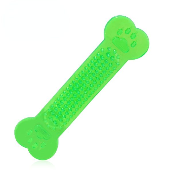 Hundespielzeug Unkaputtbar, PVC Transparentes Knochen-Spielzeug, Kauspielzeug Hund, Flexible Beißbeständigkeit, Vier Farben – Bild 2